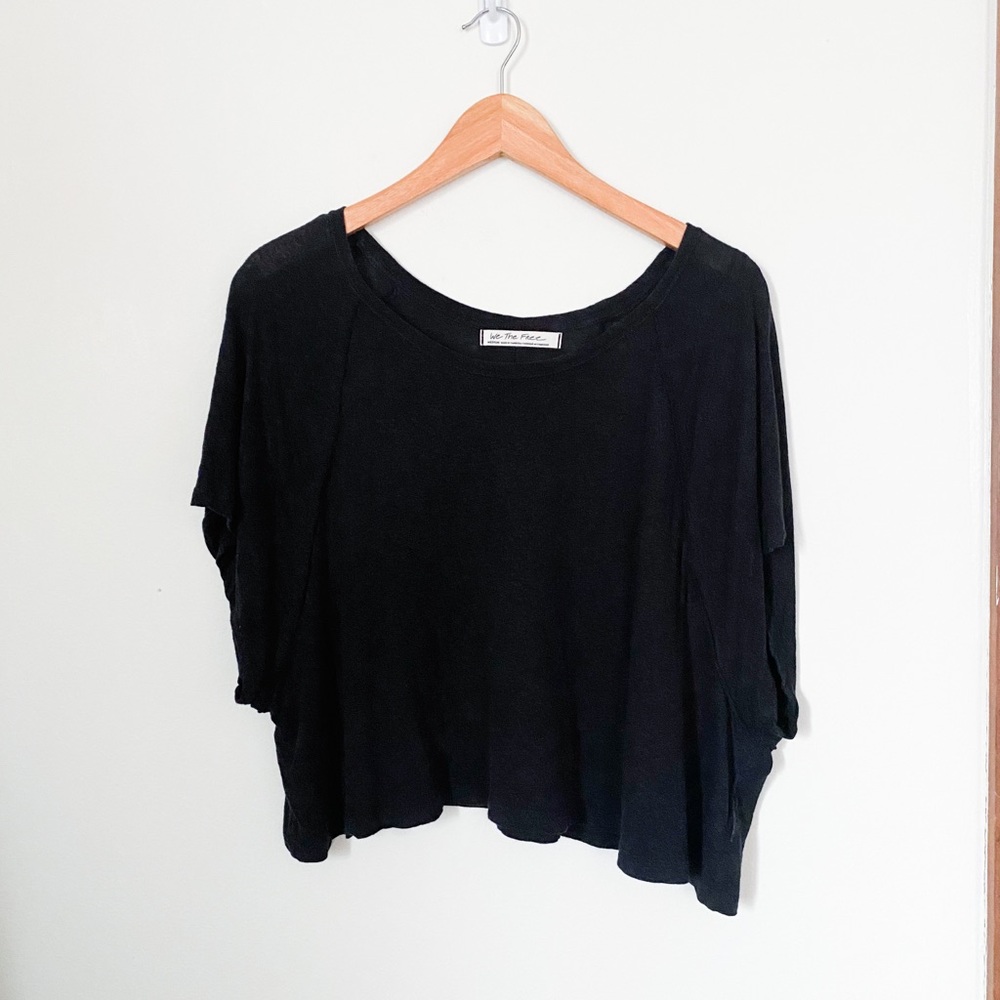 Free People weekender cropped tee